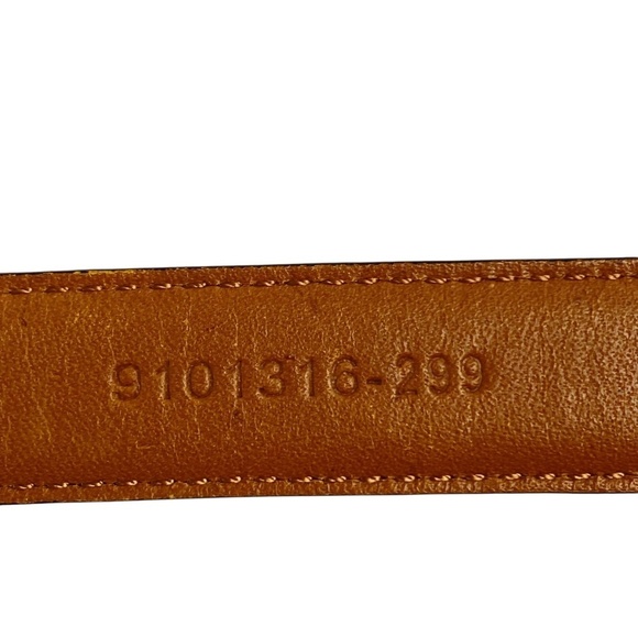 LAUREN RALPH LAUREN Brown Leather Belt Snake Print Size XL - Picture 7 of 8